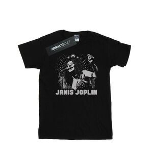 Janis Joplin Mens Spiritual Mono T-Shirt / Black